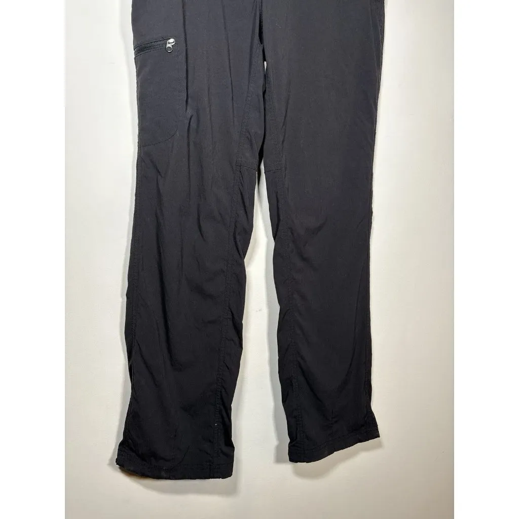 LL BEAN Size 6 Comfort Trail Pants Water Repellent Black Nylon Gorpcore Outdoor - Image 3