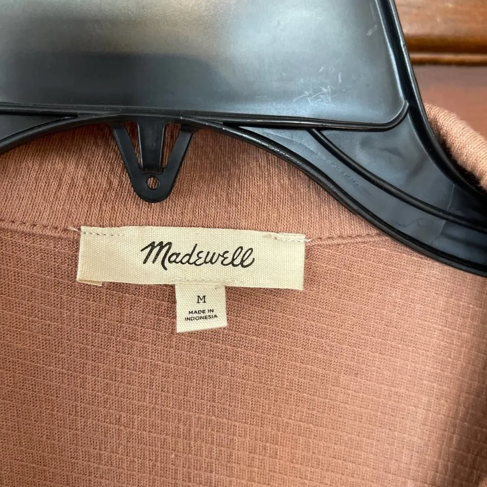 Madewell Knit Lightspun Camp Shirt Medium - Image 3