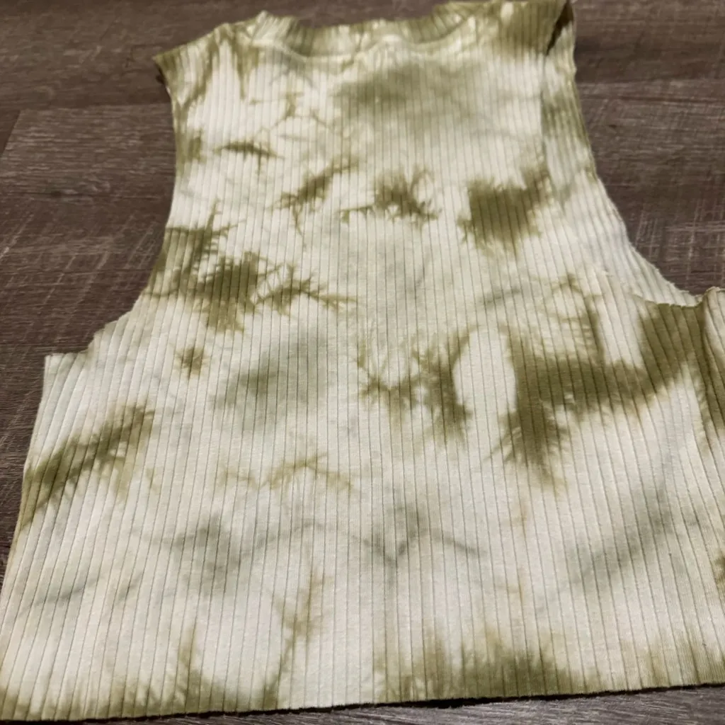 Aerie Green Tie Dye Tank Top - Image 4