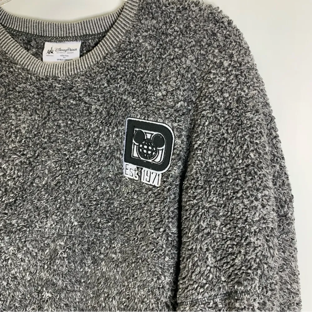 WALT DISNEY WORLD Disneyland Parks Spirit Jersey Sherpa Fleece  Pullover Sweater - Image 4