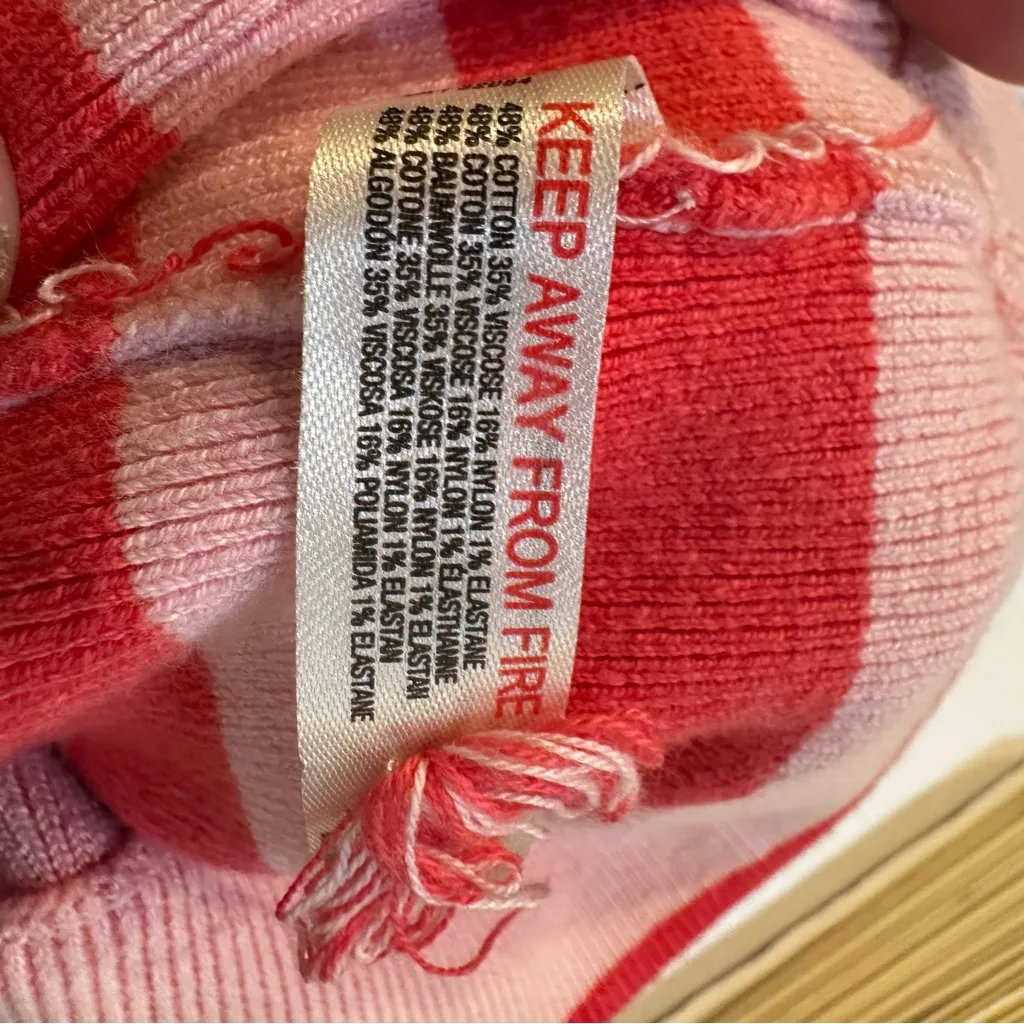 Anthropologie x Daily Practice Striped Sweater Shorts Pink Size 2X - Image 10