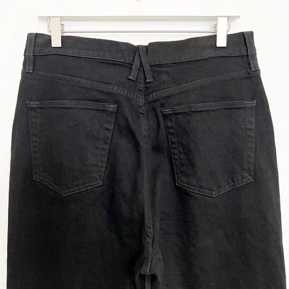 NEW‎ SLVRLAKE Denim Indiana High Rise Flare Jeans Jet Black Plus Size 32 - Image 10