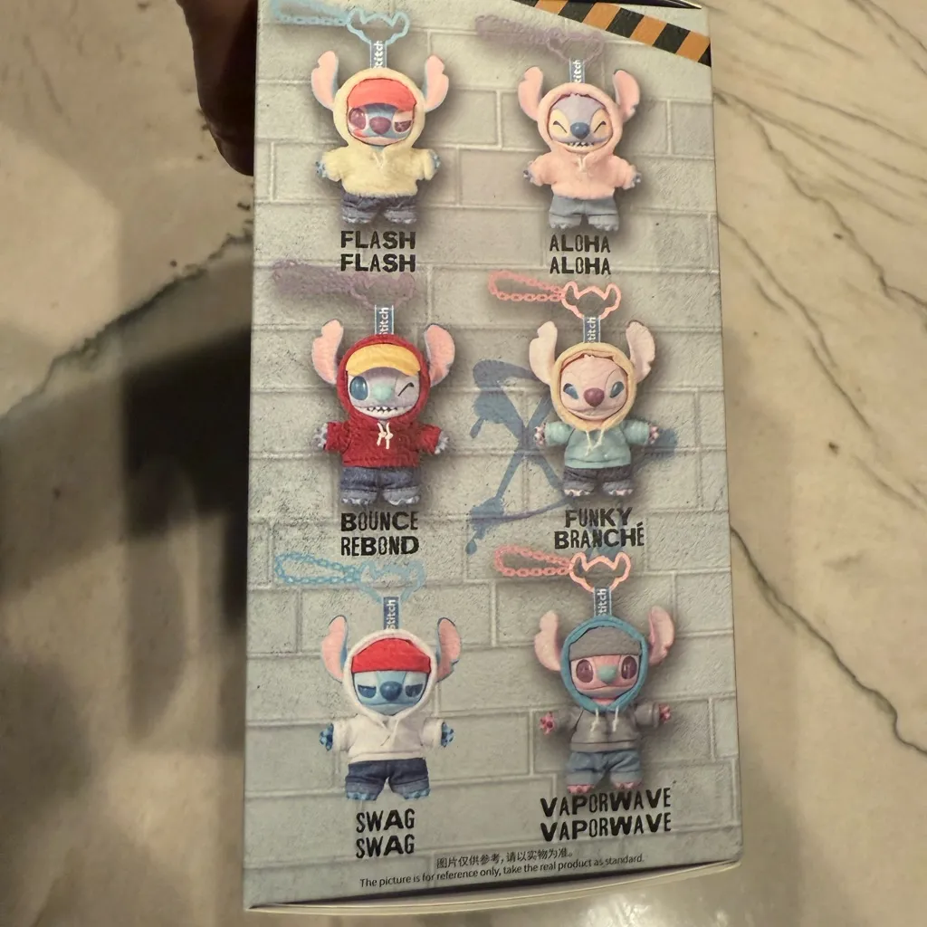 Miniso Disney Stitch Blind Box Gen Z Street Vinyl Plush Doll Pendant UNOPENED White - Image 13