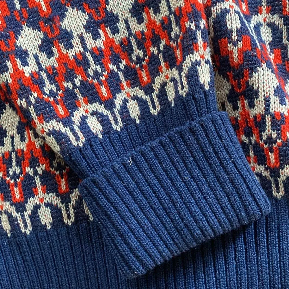 Vintage jaeger lambswool sweater. Size M Blue Size M - Image 7