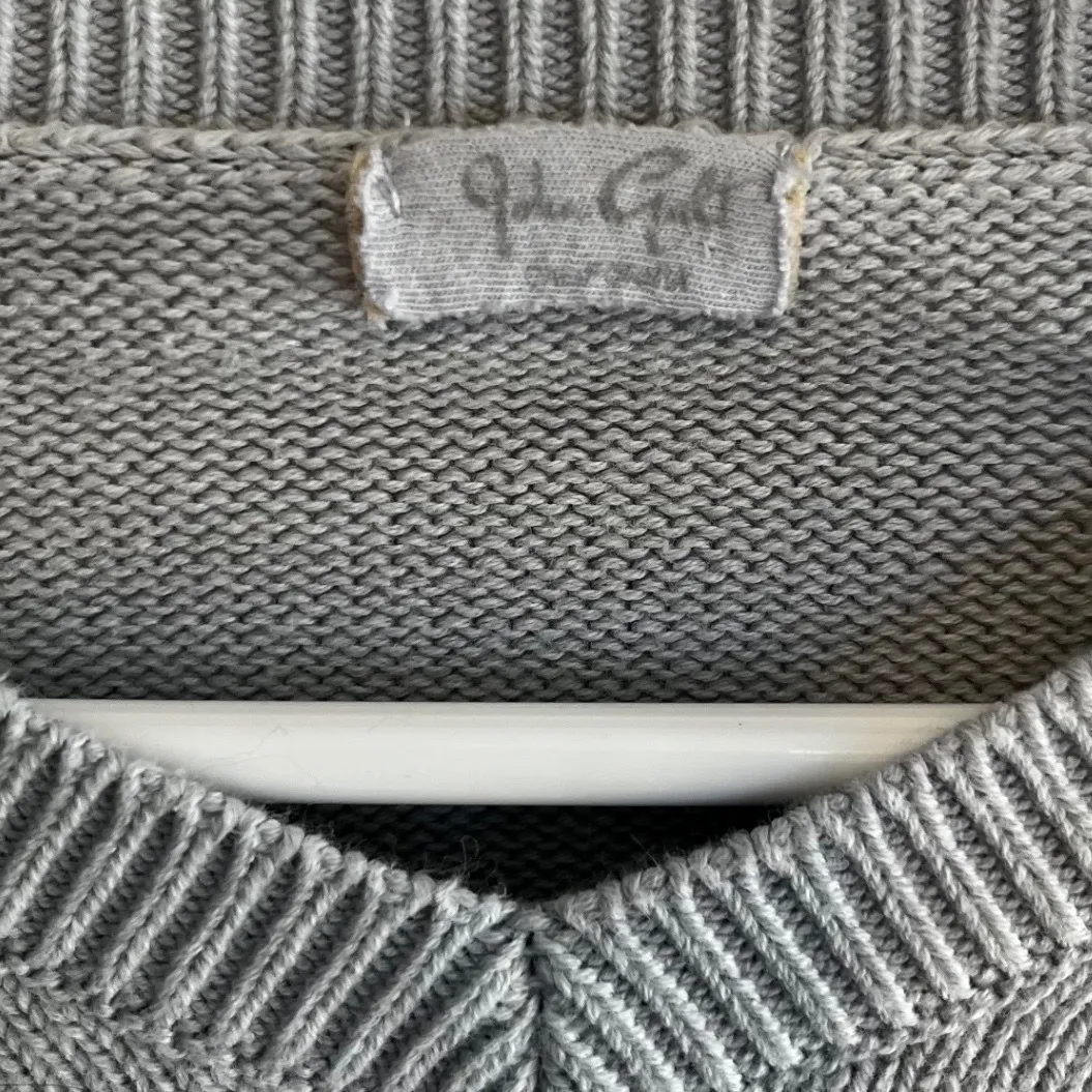 John Galt Light Blue V Neck Sweater 100% Cotton Women's Brandy Melville - Image 3