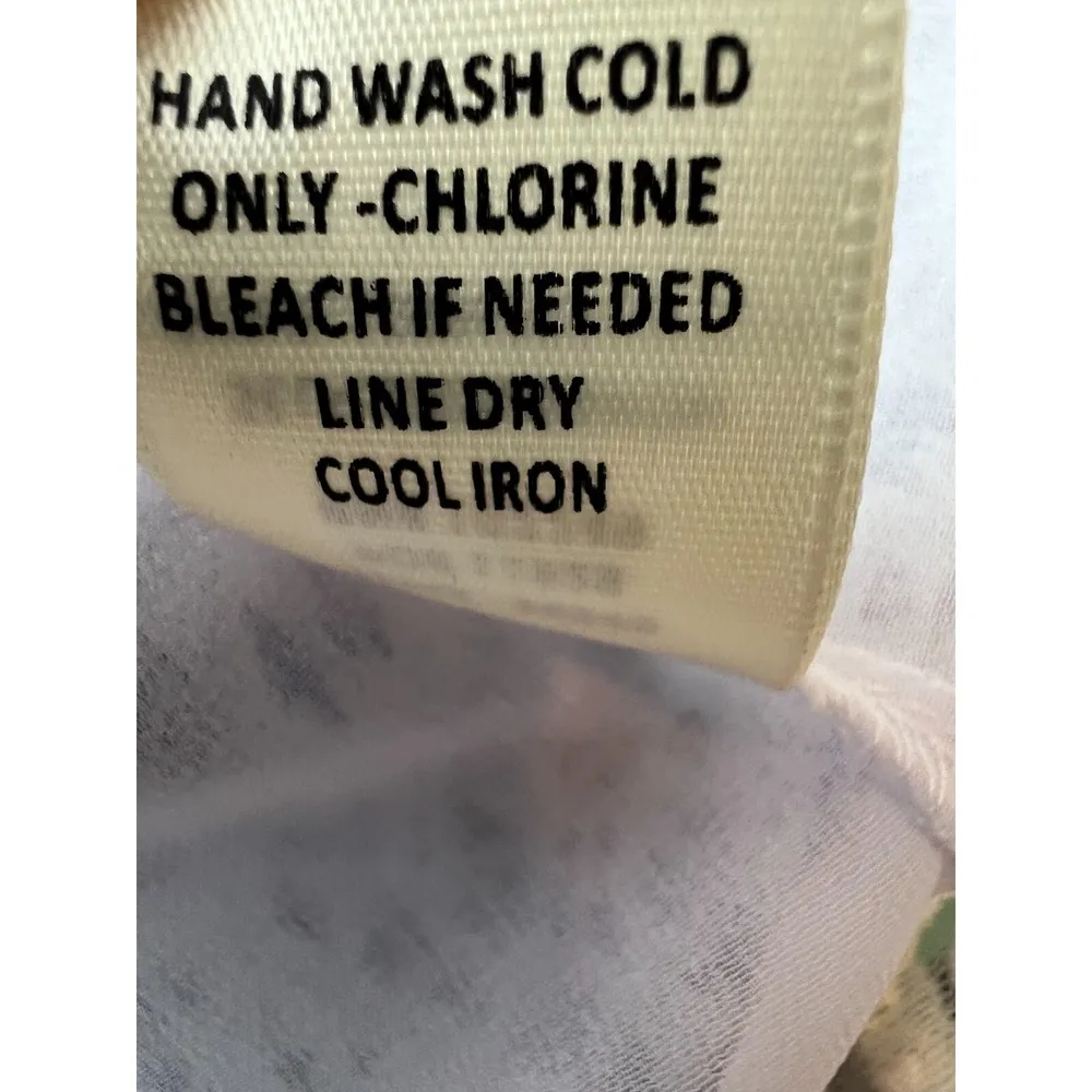 NWT Stitch Fix Langlock Cold Shoulder Blouse Large Skies are Blue shirt Lace Hem - Image 7