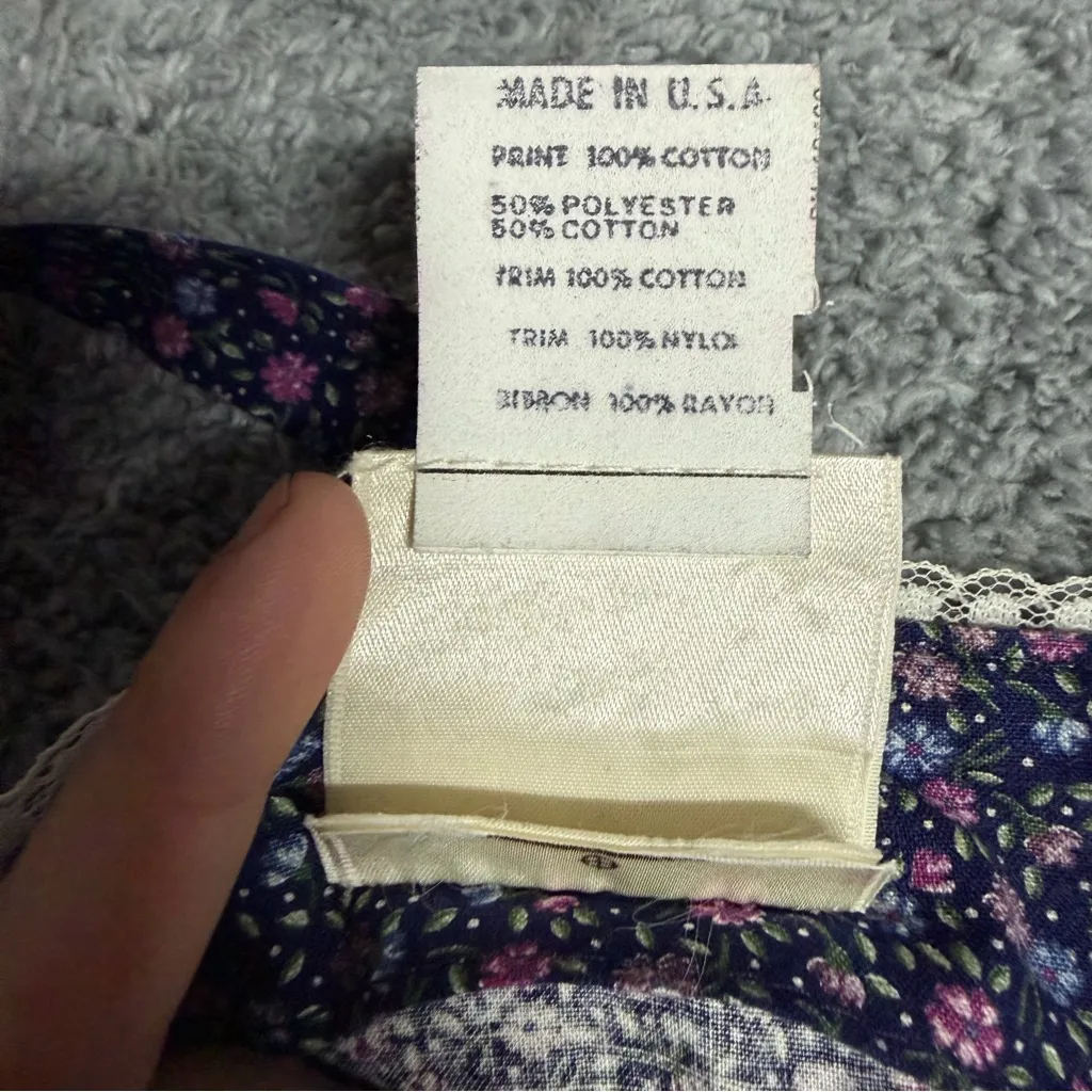 Gunne Sax Vintage 70s Prairie Cottage Core Maxi Dress Size 3 - Image 12