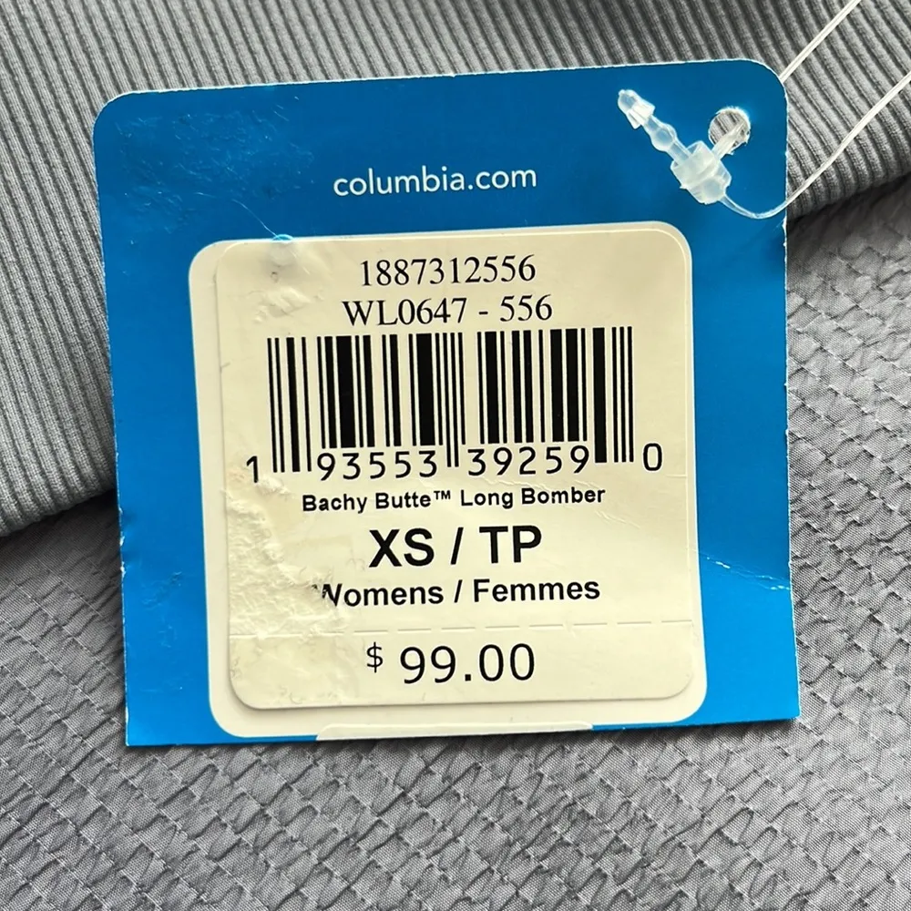 Columbia Bachy Butte Long Bomber Jacket NWT - New Moon - Women’s Size XS - Image 14