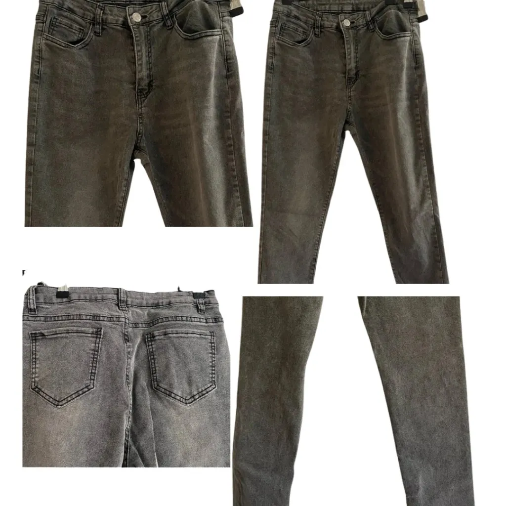 36. Charcoal Skinny Jeans Women’s Size L in excellent condition - Image 4