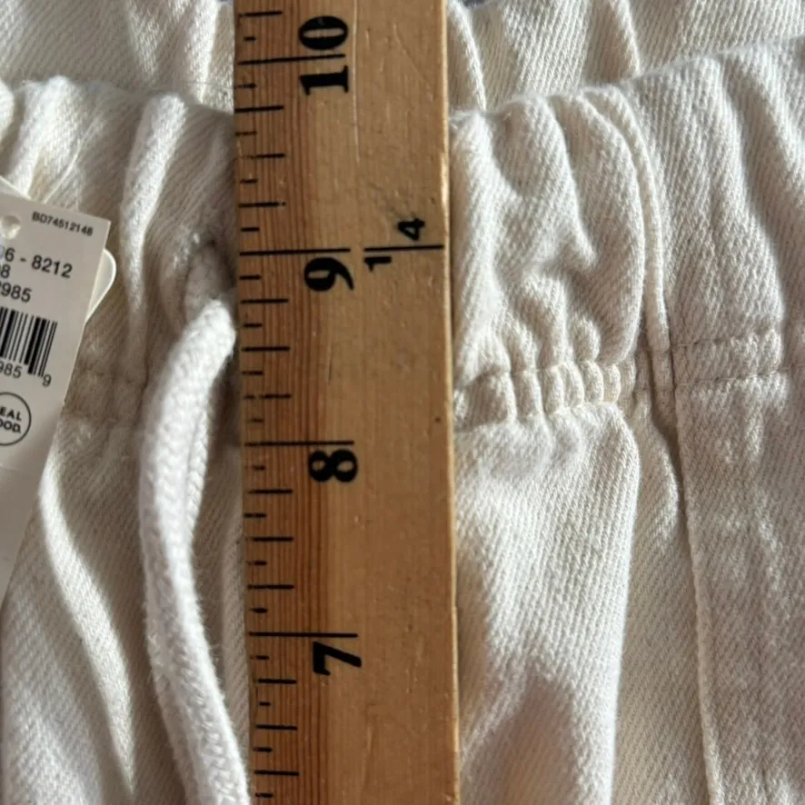 NWT Aerie Comfy Cotton Mid Rise Shorts Sz S Cream Casual - Image 3