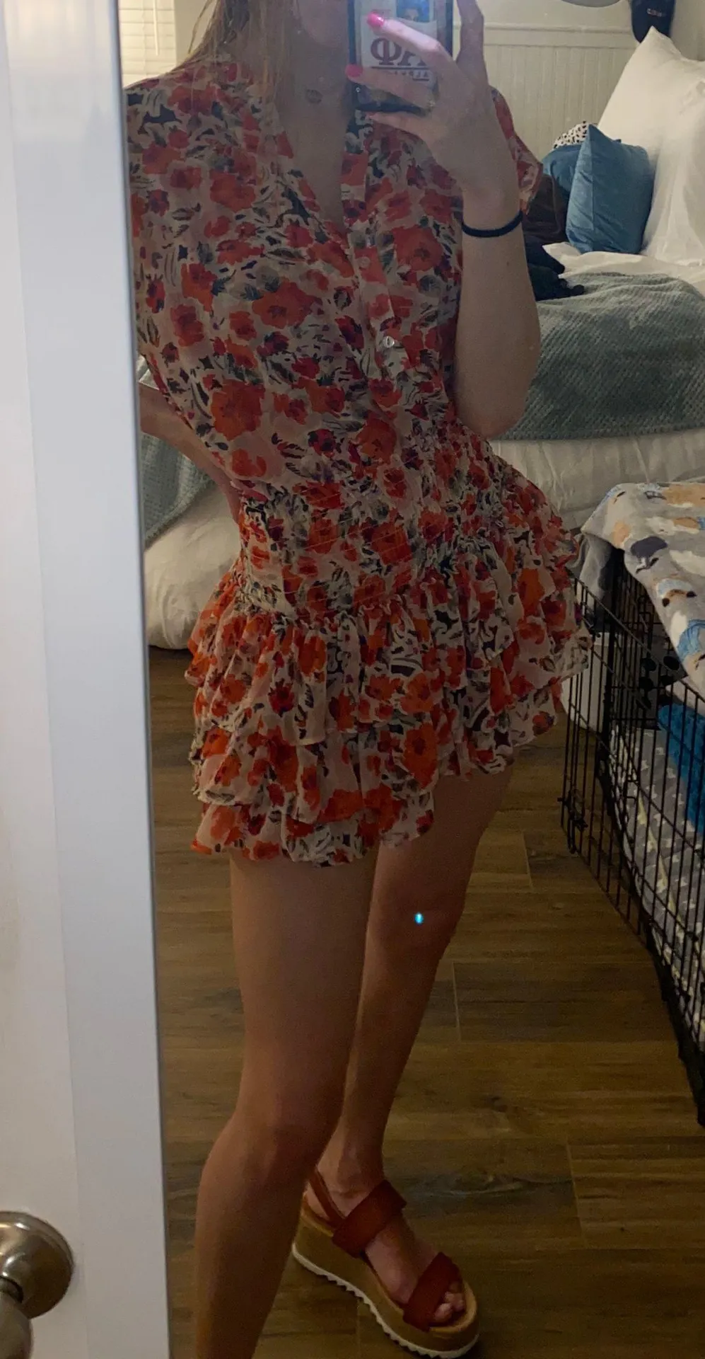 MISA LA Eloisa Red Blooms Dress - Image 5