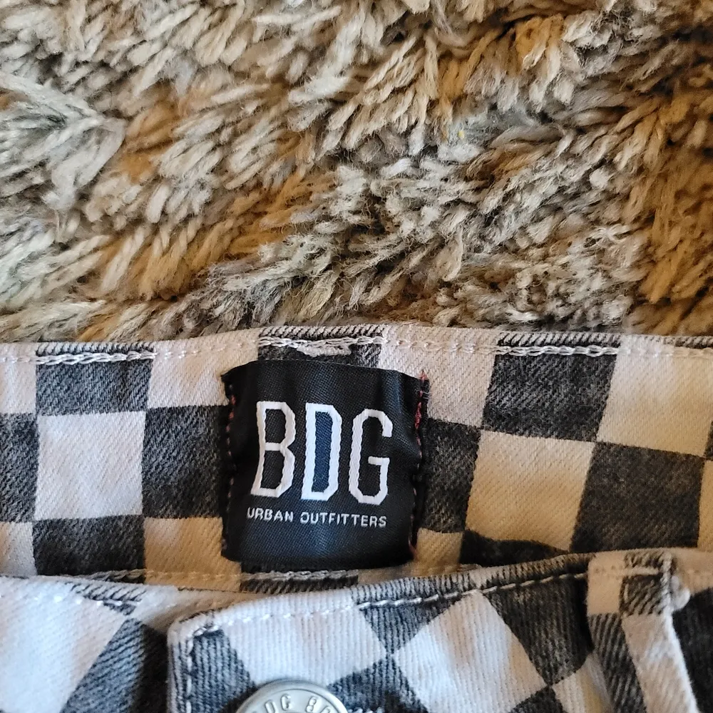🔥SALE🔥 Urban Outfitters BDG Black White Checkered Twig Highrise Skinny Jeans - Image 4