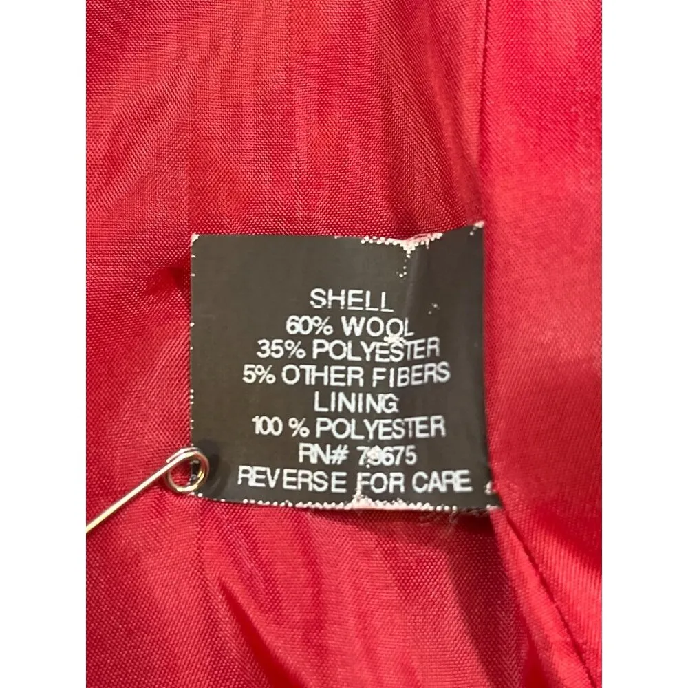 Michael Michael Kors Women's Red Hooded Peacoat Size 4 SKU 5753 - Image 7