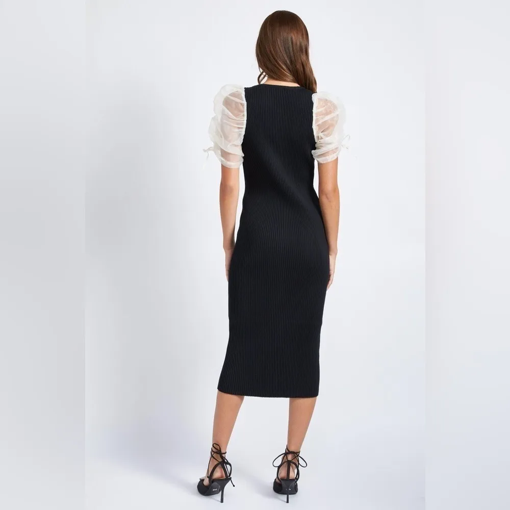 En Saison Danica Midi Dress Black - Image 4