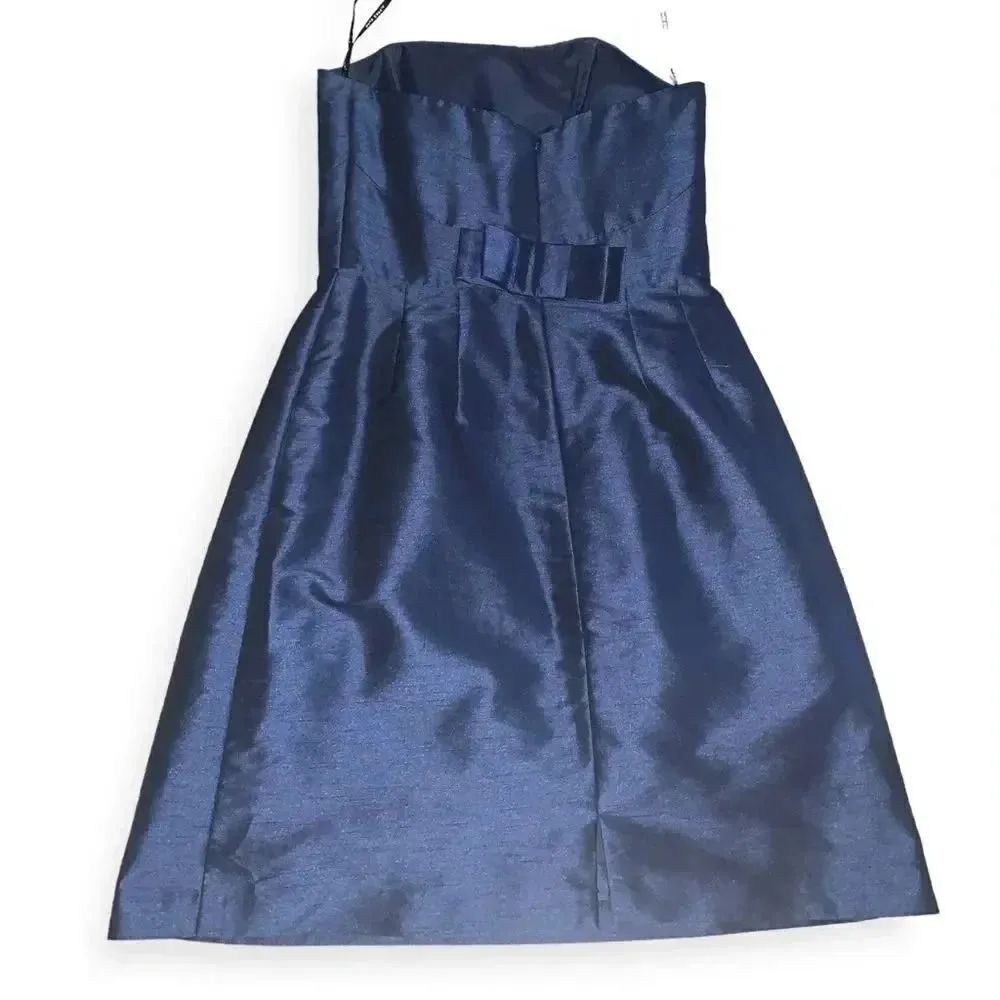 Alfred Sung strapless satin twill bow dress - Image 3