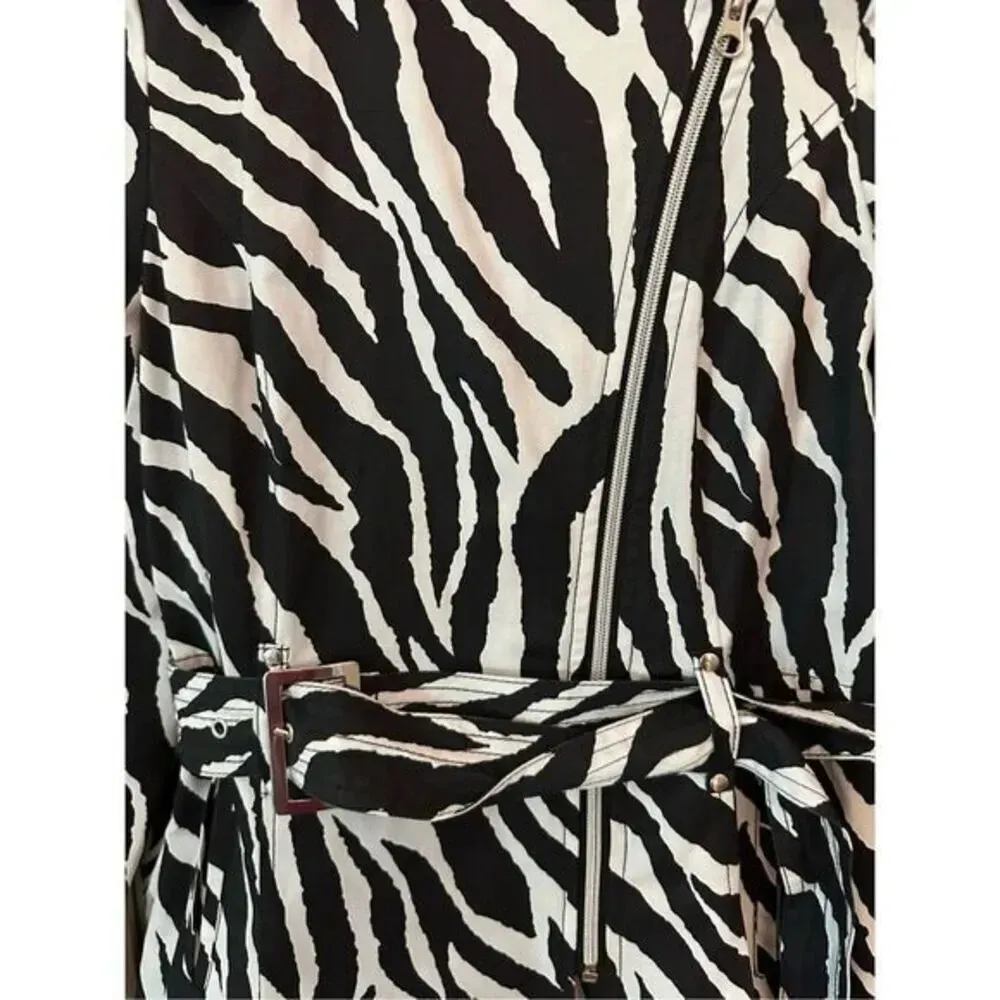 Black‎ Rivert Zebra Coat Size Extra Small - Image 4