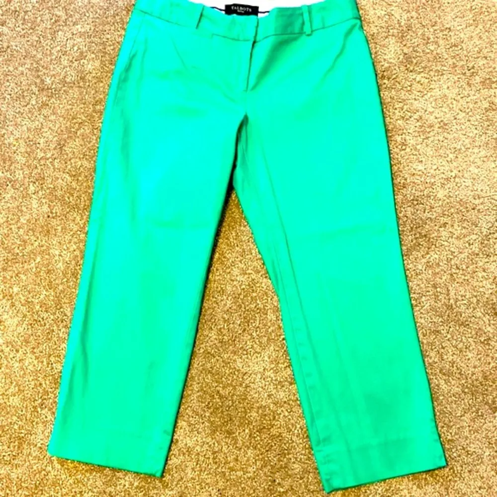 Talbots| Green signature cropped trousers - Image 2