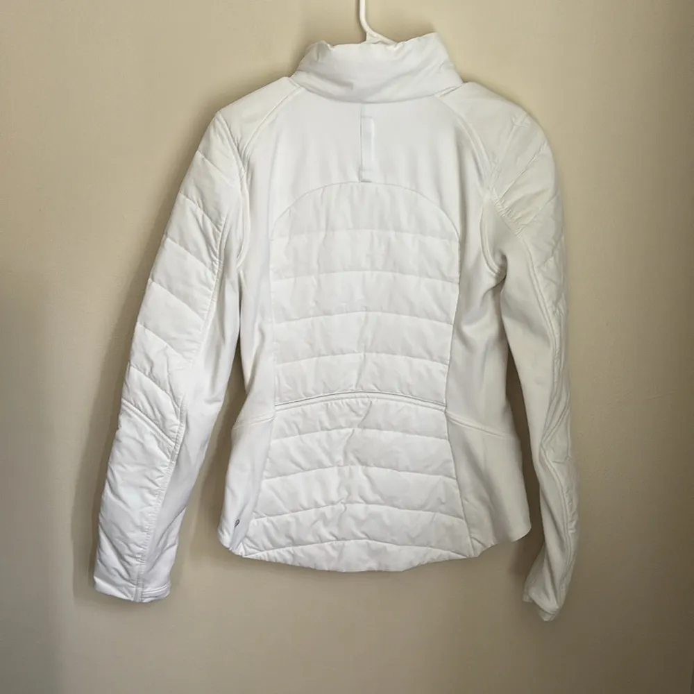 Lululemon  “Another Mile” White Quilted Jacket - Image 2