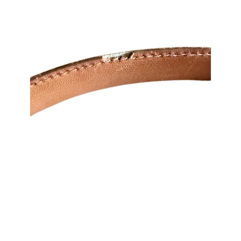Coach British Tan Leather Belt Solid Brass – 30–32 - Image 9