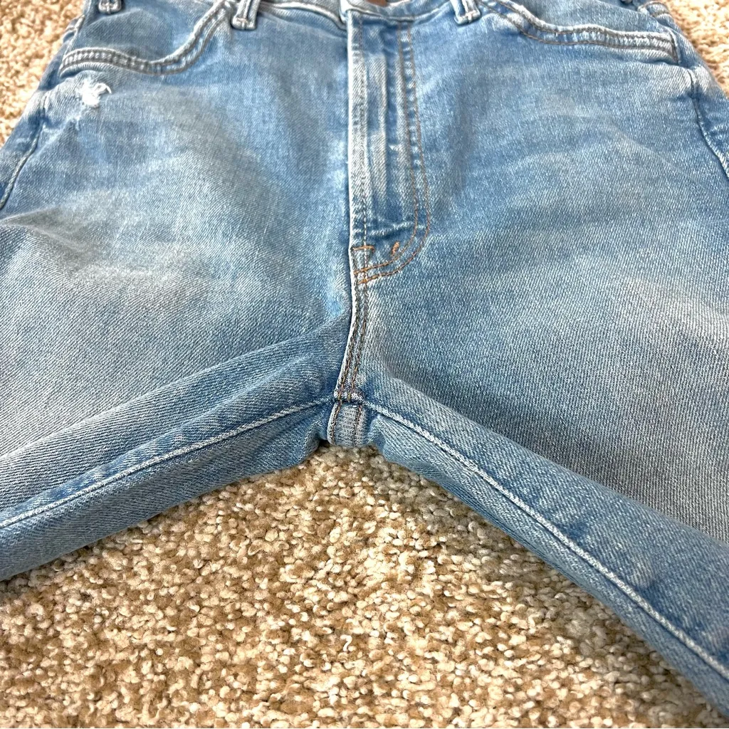 Mother Denim The Hustler Ankle Fray in Thrilling Shots Light Wash Size 25 - Image 9