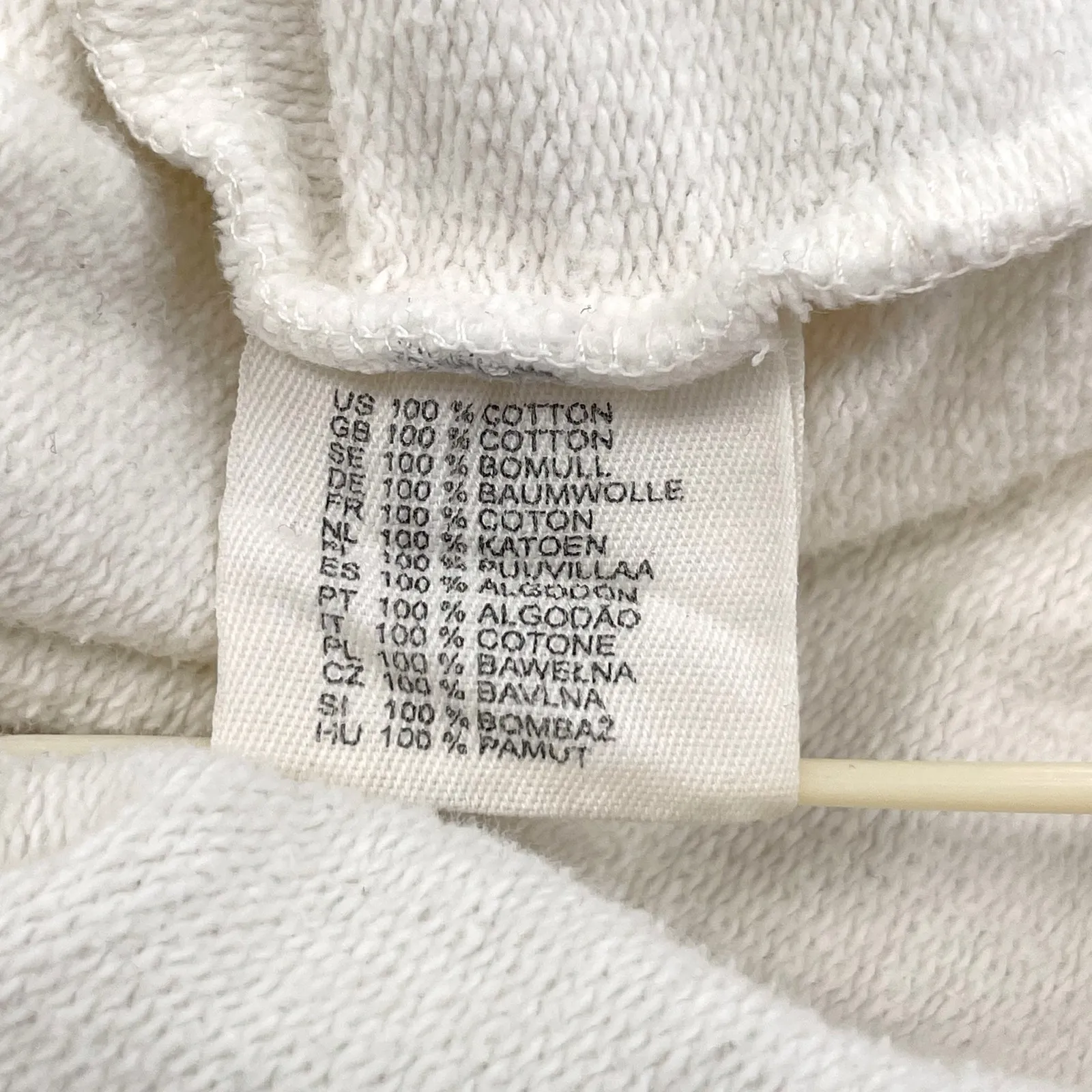 H&M Divided Spaceship Planet Stardust Pullover Hoodie Graphic Cream Retro Size 4 Purple - Image 7