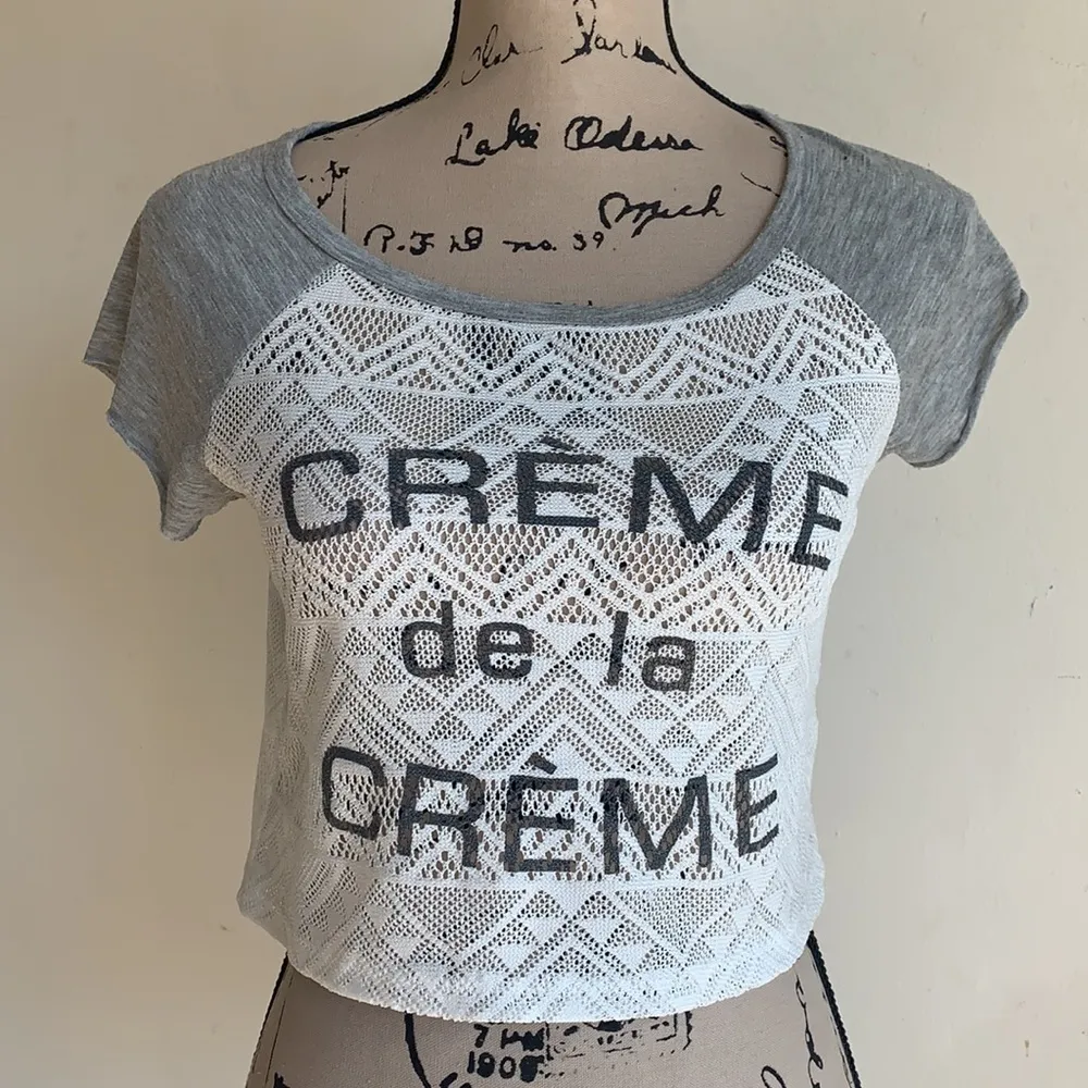 Aeropostale Creme de la Creme Mesh Crop Top - Image 3