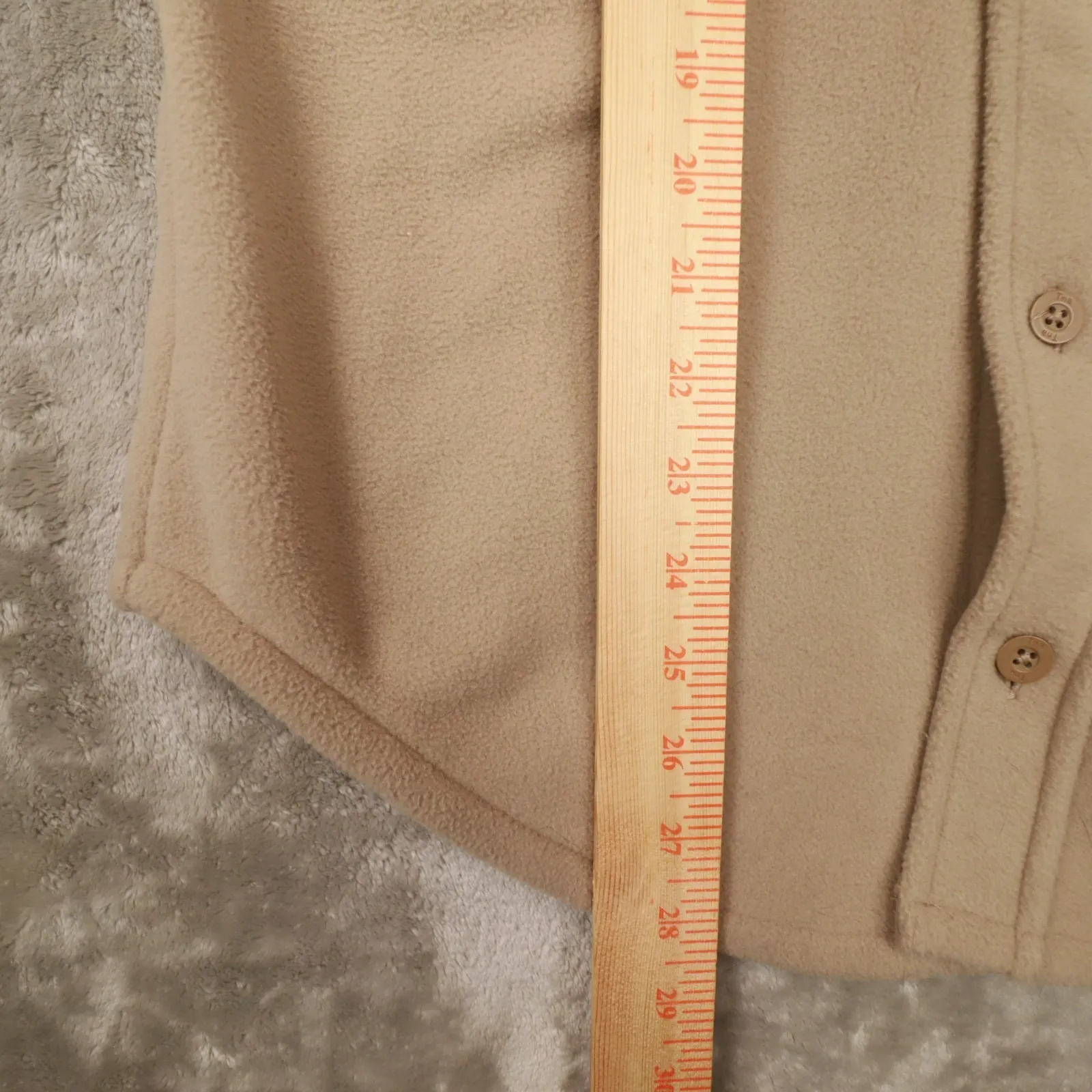 TNA Aritzia Beige Tan‎ Polar Shirt Jacket size XS Cozy Winter Outdoor - Image 6
