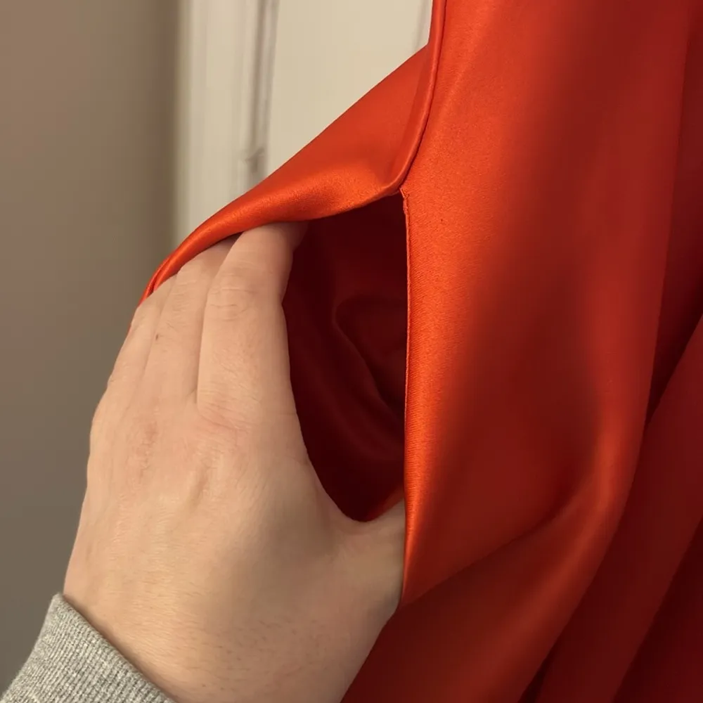 LUNA Red Boutique Firecracker Red Adjustable Strap Dress Formal Size Small - Image 3