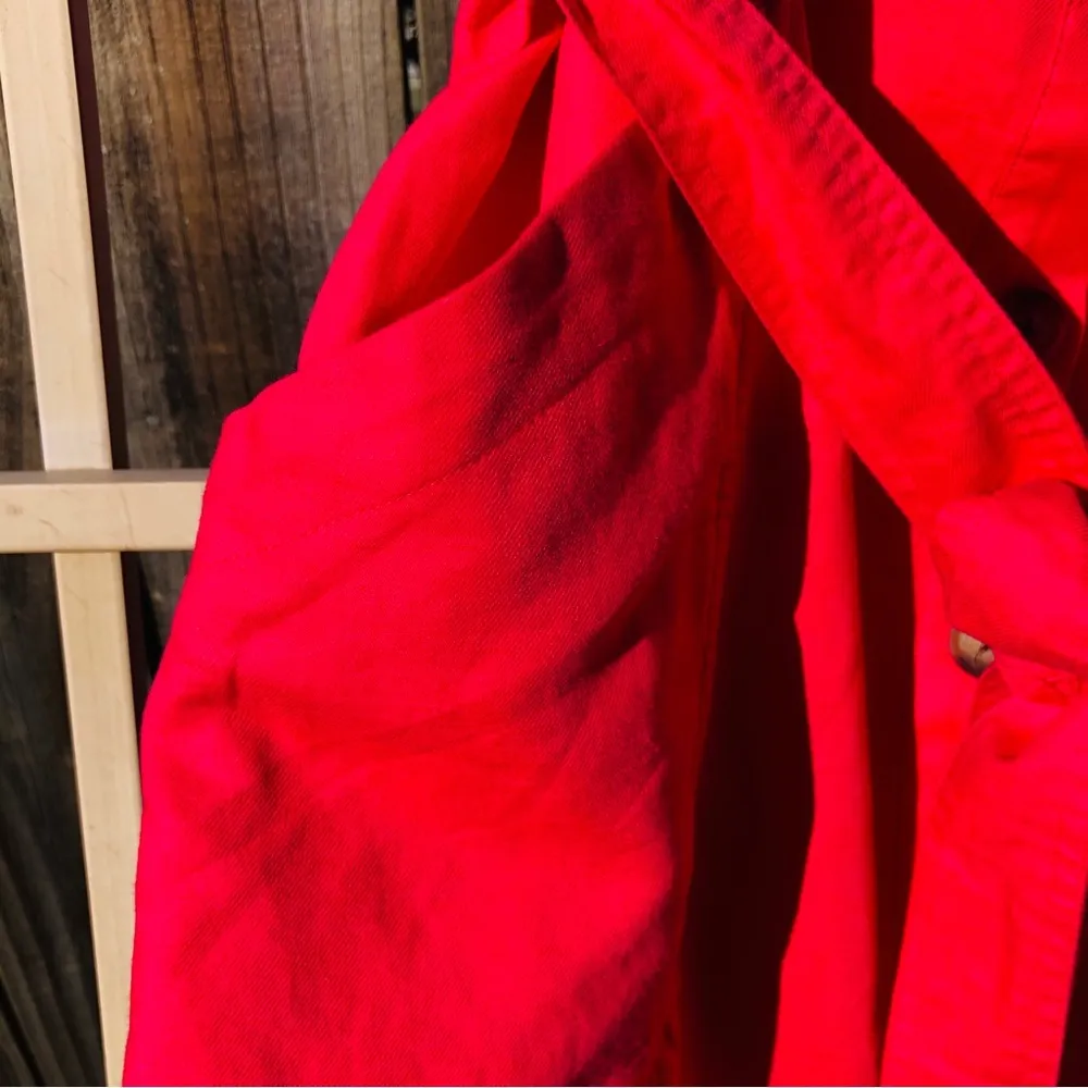 Hot pink Loft Linen/Cotton Dress w/pockets 14 - Image 7