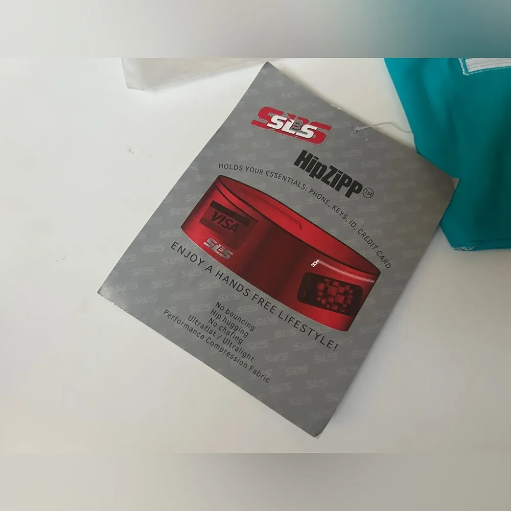 SLS3 HipZipp Running Belt Waist Bag Waist Pack Blue - Image 5