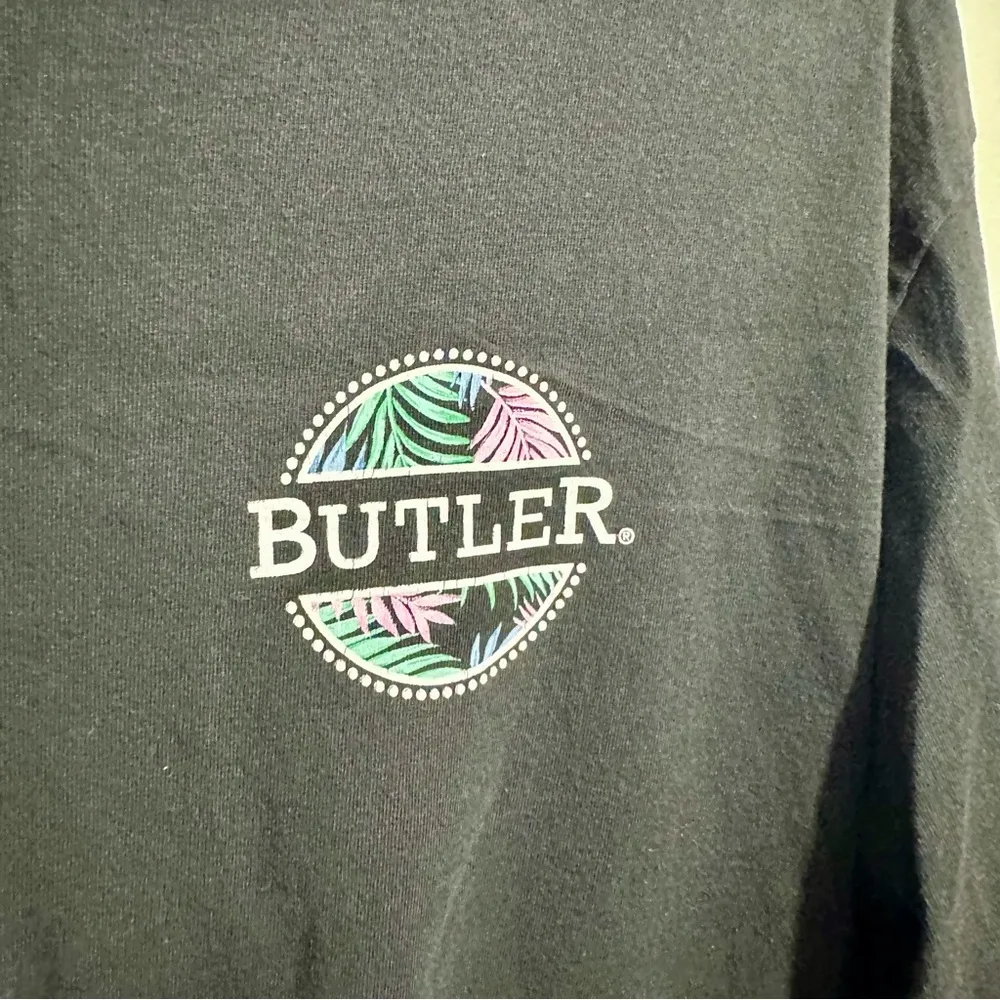 Butler University Bulldogs Hanes Black Long Sleeve Tee (455) - Image 2
