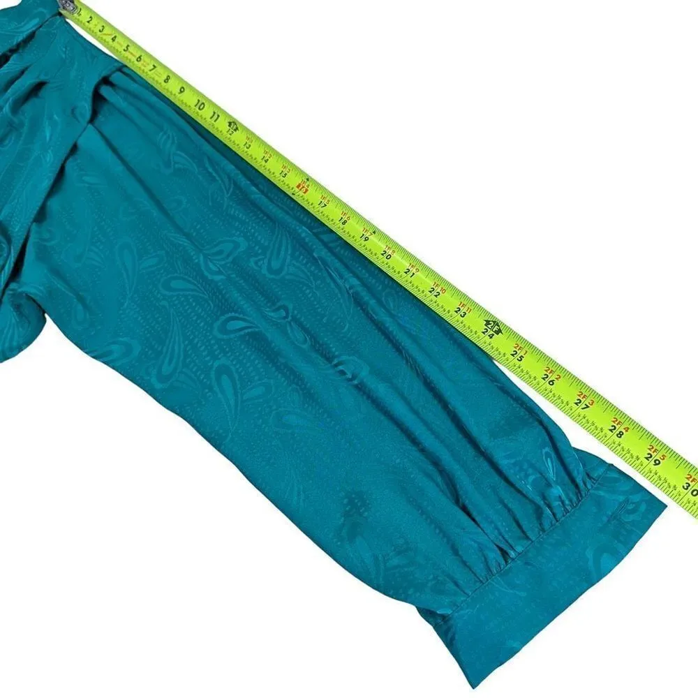 Vintage Schrader Sport Oversized Teal Green Mumu Women’s Size 20W - Image 6