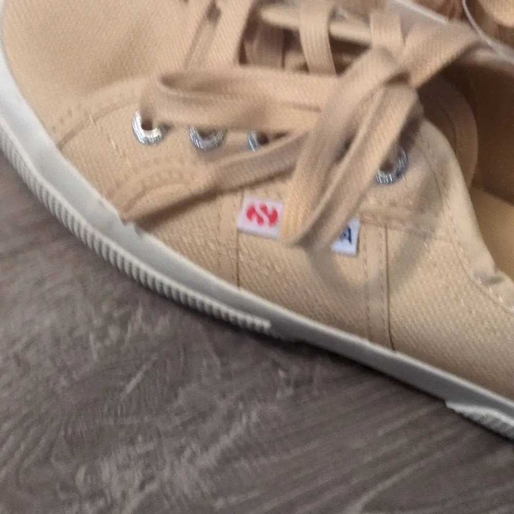 Superga beige buff 2760 coti classic sneaker size 5 - Image 4