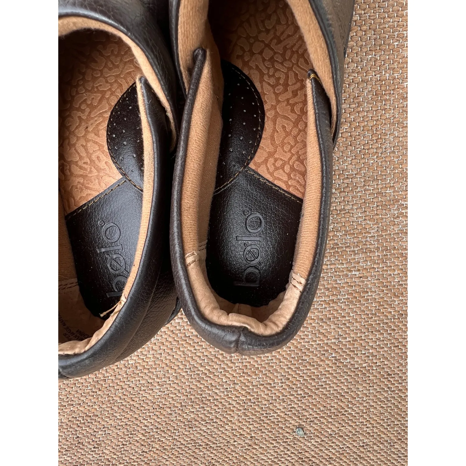 Belo Brown Clogs woman's 8.5 Leather Comfort Work Casual Slip On Shoes Women's - Image 2