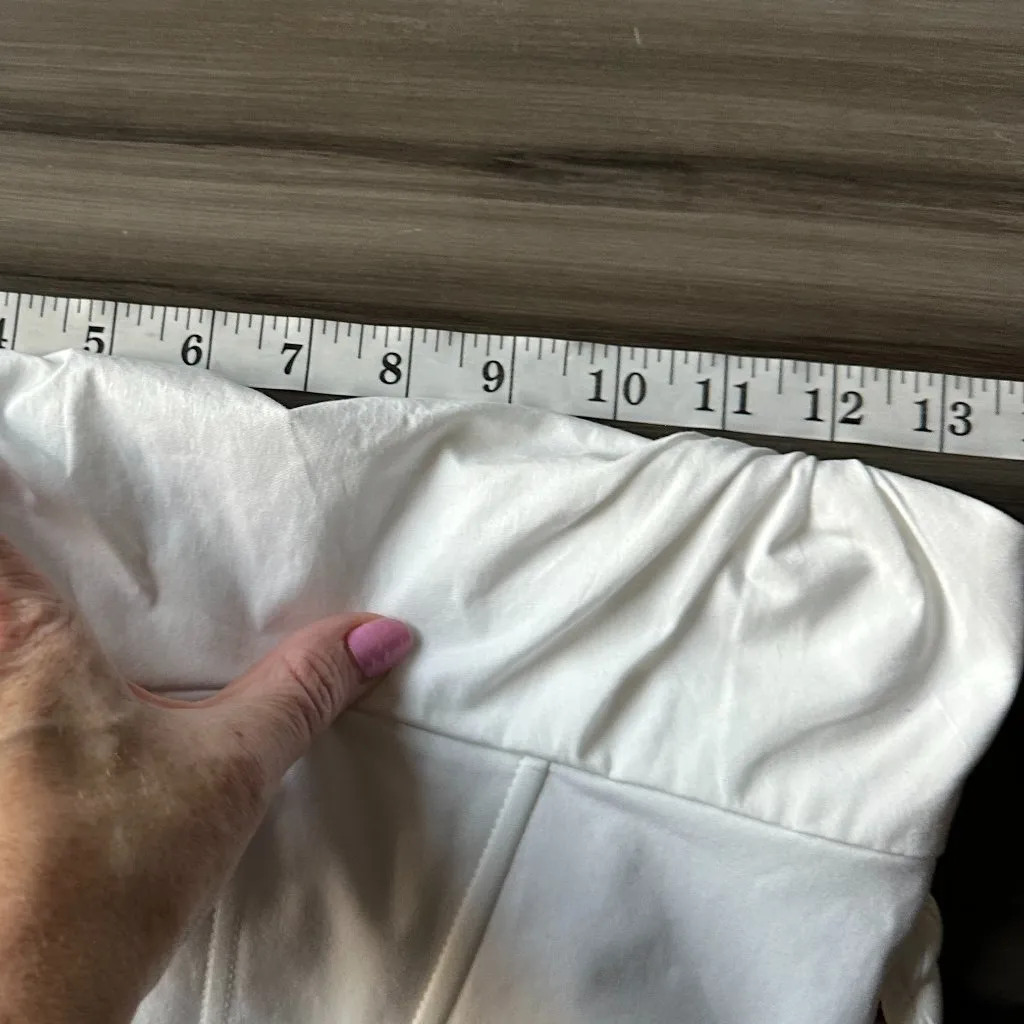 NWOT Oh Polly Womens White Corset Cropped Top with Braided Straps Size 0 - Image 9