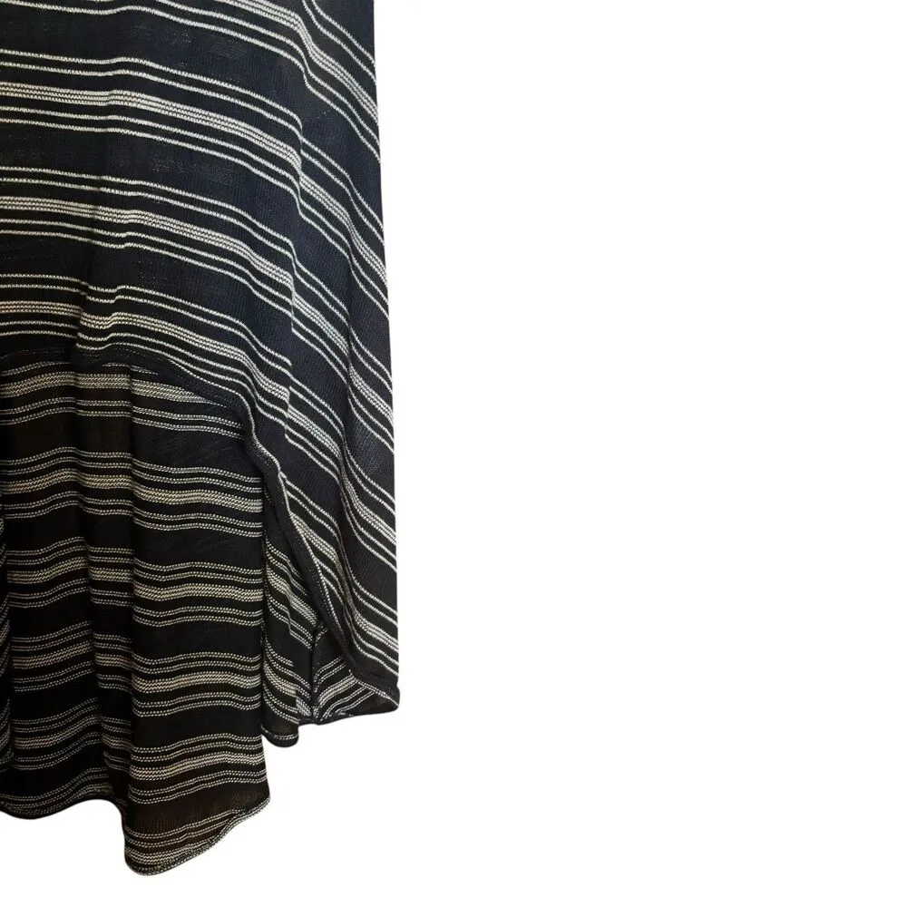 Comfy USA Sweater Tunic Top Womens XL Multicolor Stripe Sleeveless Hi Lo Blouse - Image 5