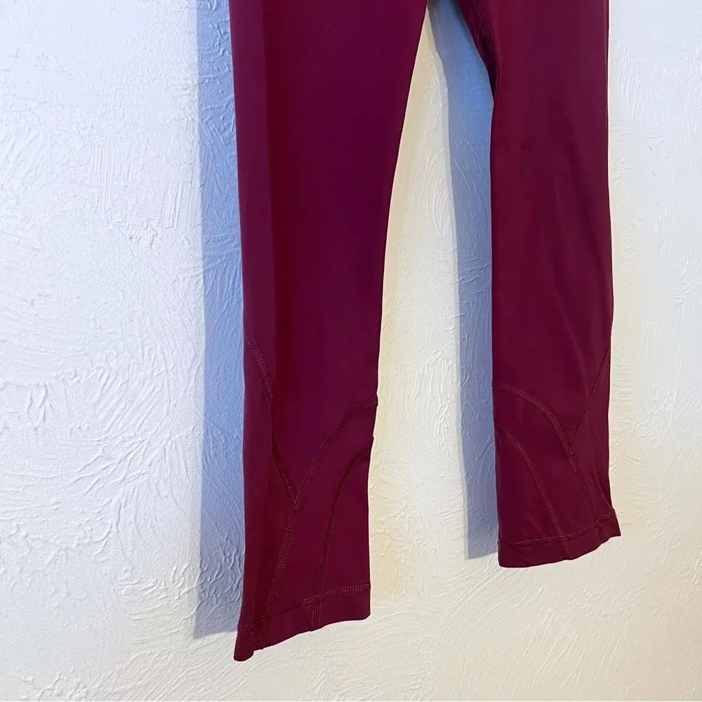 Lululemon Dashing Purple Ace Spot Magenta Run Inspire Crop II Leggings size 4 - Image 5