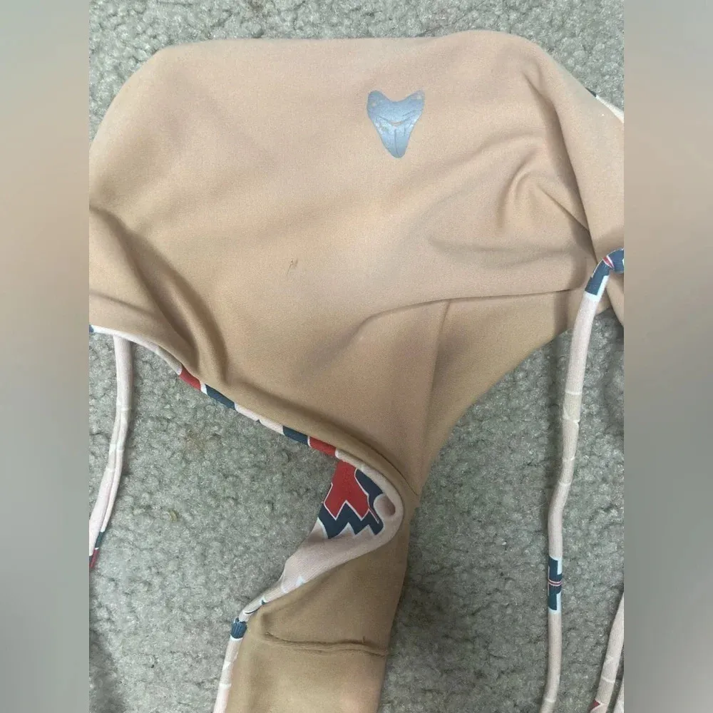 Like New Isla James Printed Bikini Bottoms Size Large Tan - Image 3