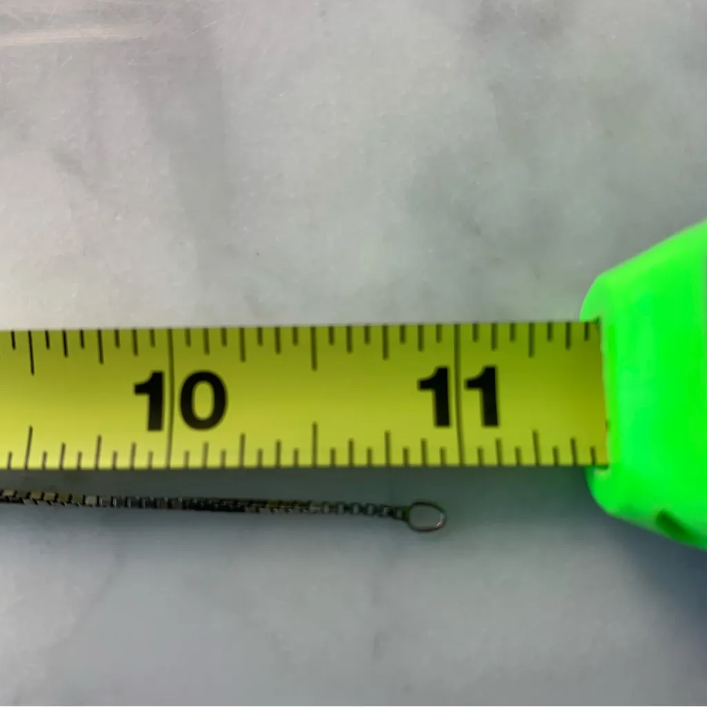 11” Sterling silver box chain bracelet or anklet - Image 3