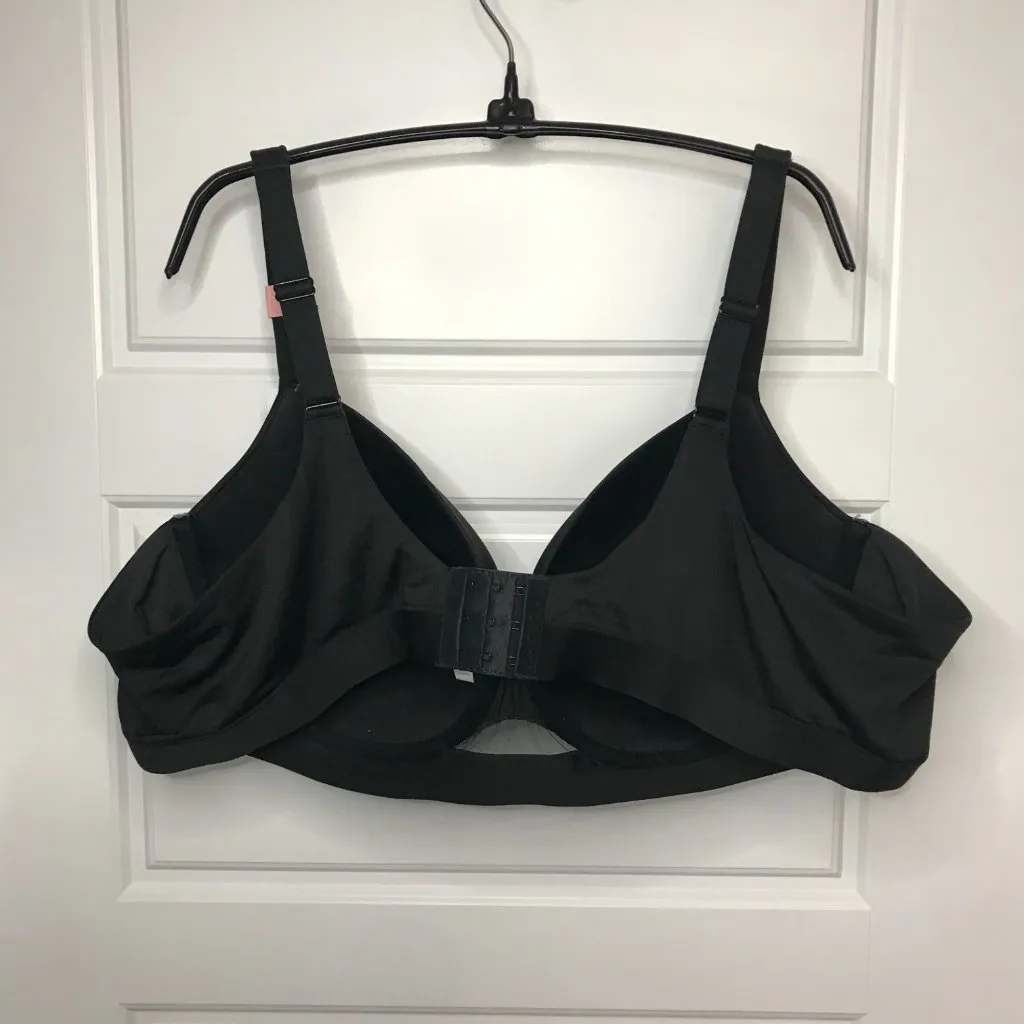 Cacique Women's Comfort Bliss Lightly Lined Balconette Bra Size‎ 52C Black NEW - Image 3