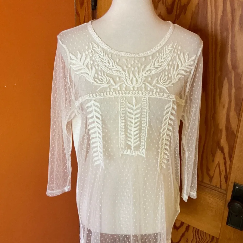 Lucky Brand Feminine Lace Top - Image 8