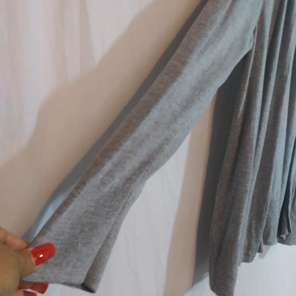 Old Navy Gray Open Front  Long Sleeve Cardigan Sweater Size XXL - Image 3