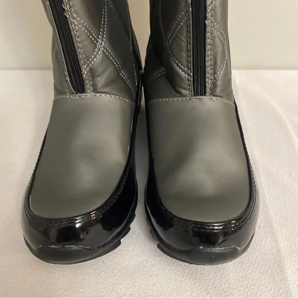Sporto Ellen Graphite Gray Quilted Waterproof Winter Boots size 7.5 - Image 5