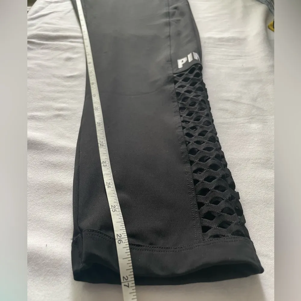 PiNK Victorias Secret Ultimate Black & Blush w Diamond Cutout Leg Design Size L - Image 9