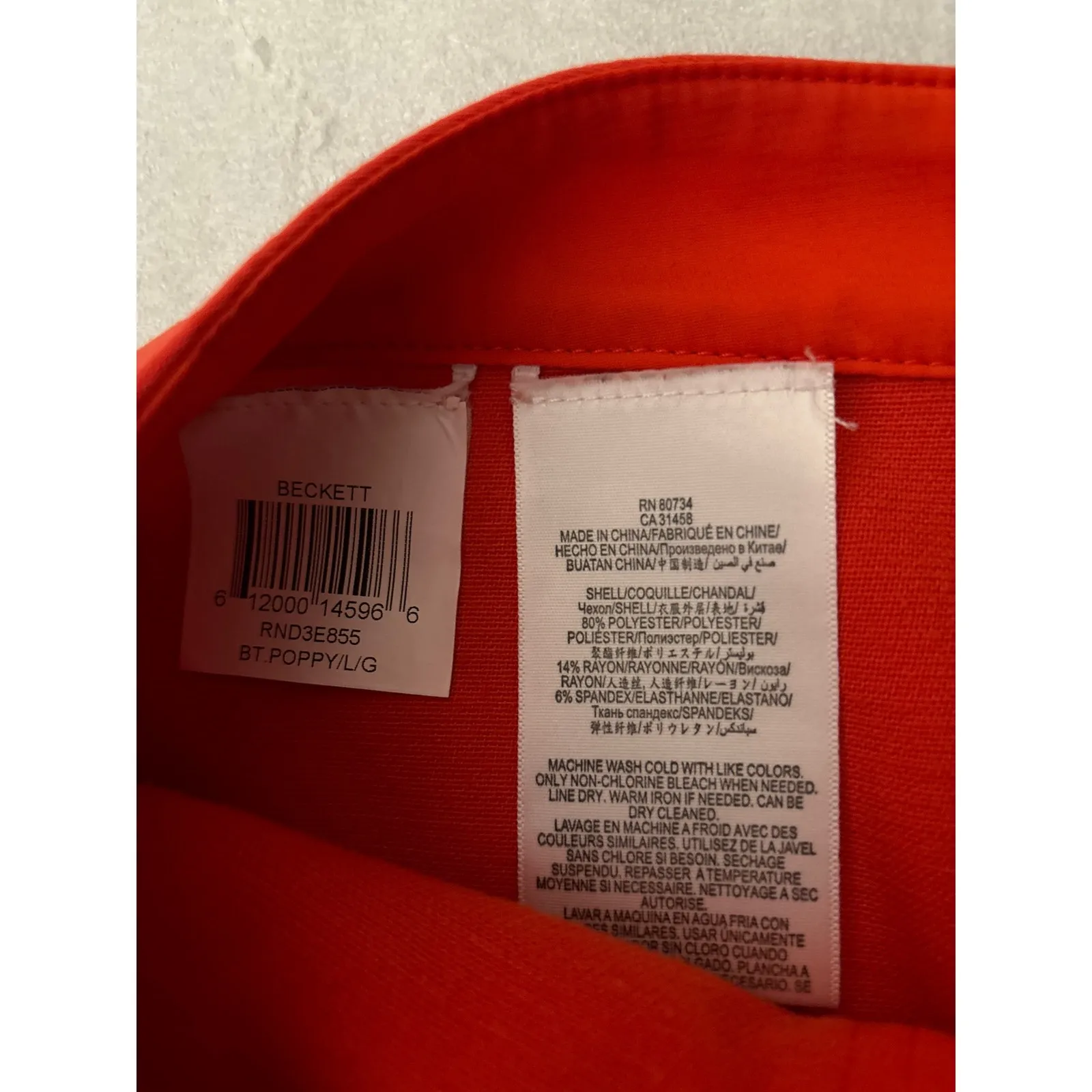 BCBGMaxAzria Beckett Bright Poppy Envelope Shorts L Dopamine Preppy Coconut Girl - Image 9