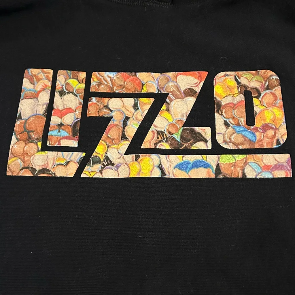 NEW LIZZO Special Butts Logo Hoodie Sweatshirt Pullover Rap Tee Black Small - Image 5