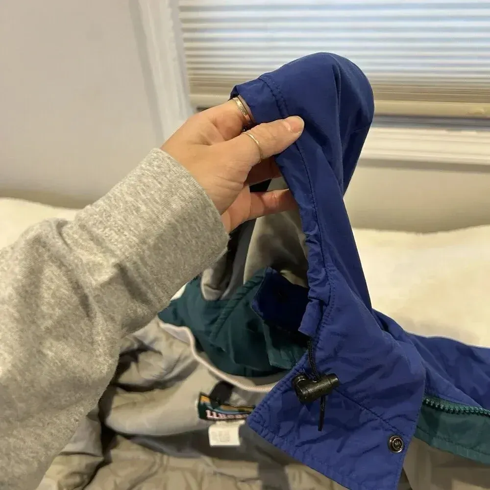 VTG LL Bean Penobscot Parka Jacket Women's S Full Zip Coat‎ Hood USA Made - Image 9