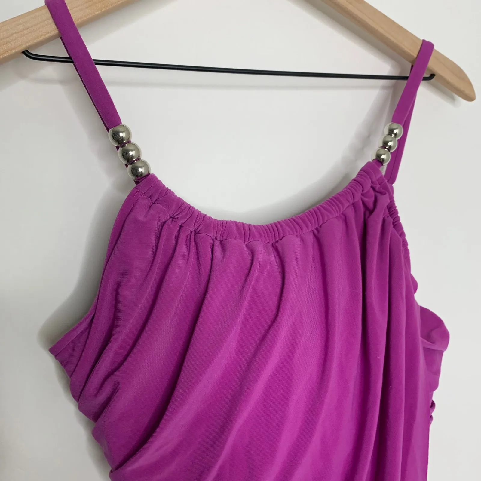 Magic Suit by Miraclesuit Swimsuit One Piece Swimwear Orchid Womens Size 12 New Purple - Image 9