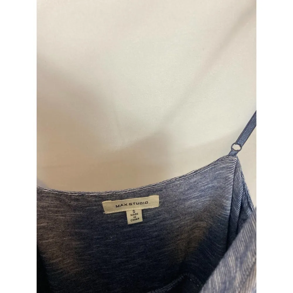 Max Studio Ruffle Striped Maxi Dress Size Small - Image 6