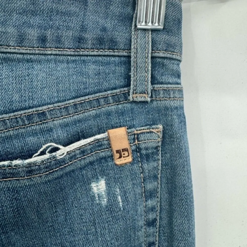 Joes Jeans Distressed Women 24 Blue Icon Rhea Cropped Medium Wash Denim Mid Rise - Image 8